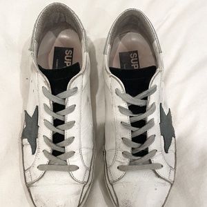 White Golden Goose superstar sneakers